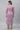Purple Ikkat Printed Festive Kurta