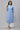 Blue Floral Printed Straight Kurta