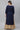 Blue Textured Rayon Embroidered Kurta