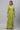 Green Foil Printed Festive Flared Kurta