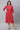 Red Foil Printed Embellished Festive Kurta