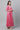 Pink Foil Printed Embroidered Anarkali Dress