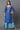 Blue Zari Embroidered Festive Kurta