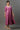 Purple Floral Printed Embroidered A-line Kurta