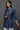 Blue Denim Solid Short Kurti