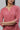 Pink V-neck Short Kurti with Blue Stripes