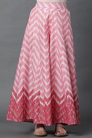 Jazzy Pink Semi-Flared Palazzo Pants