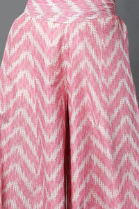 Jazzy Pink Semi-Flared Palazzo Pants