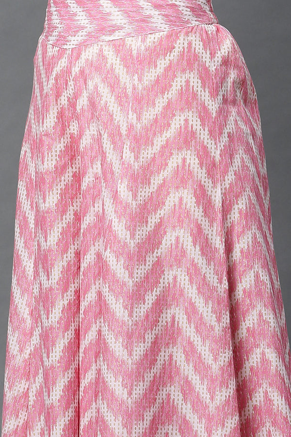 Jazzy Pink Semi-Flared Palazzo Pants