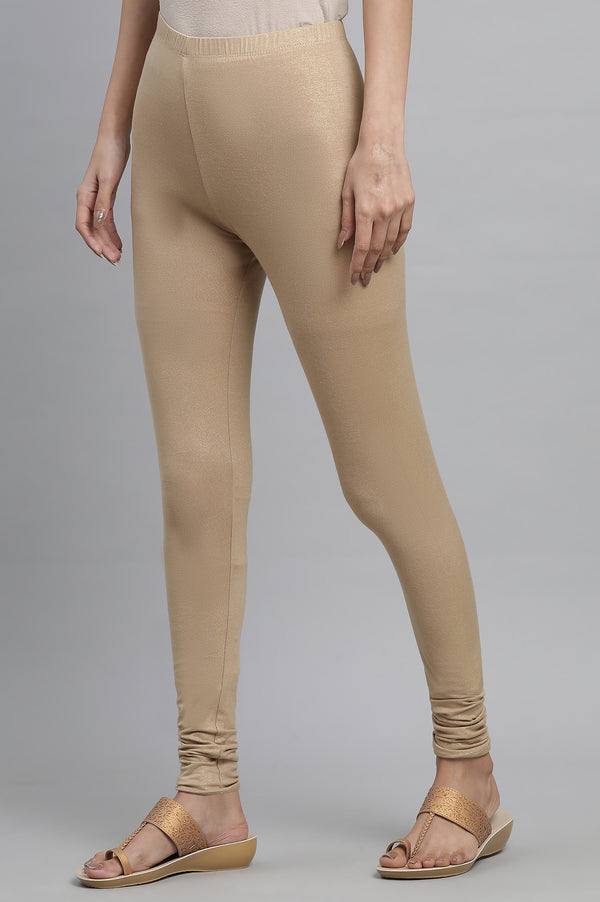 Gold Shimmer Skin Fit Tights