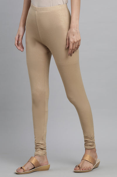 Gold Shimmer Skin Fit Tights