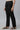 Black Yarn Dyed Shiny Narrow Palazzo