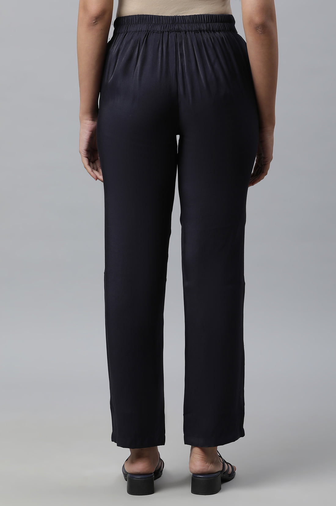 Blue Pure Cotton Straight Kurta and Palazzo Set