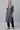 Navy Blue Yarn Dyed Shiny Narrow Palazzo
