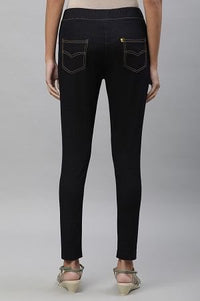 Blue Denim Lycra Jeggings