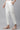 White Cotton Flax Pin-tuck Trouser Pants