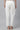White Cotton Flax Pin-tuck Trouser Pants