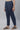 Blue Cotton Lycra Pintuck Trousers