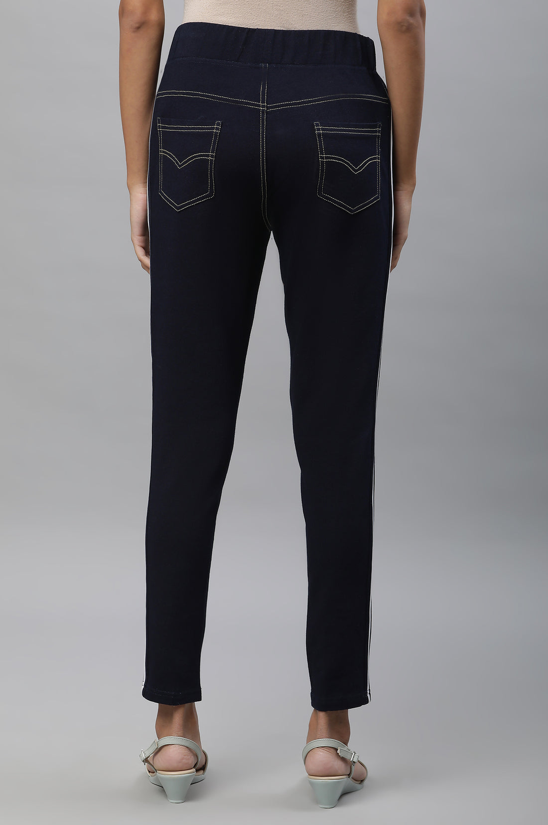 Navy Blue Denim Jeggings