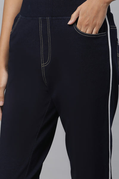 Navy Blue Denim Jeggings