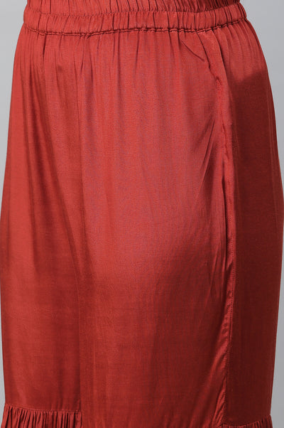 Brick Orange Tiered Sharara