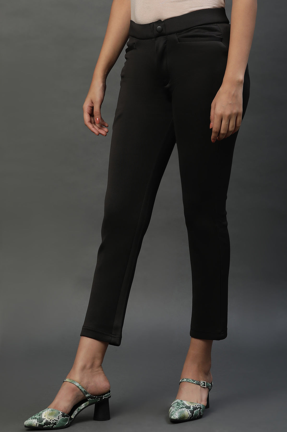 Black Smart Casual Slim Pants