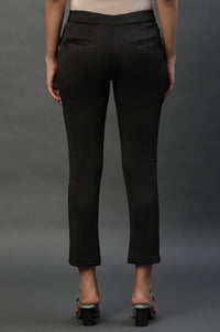 Black Smart Casual Slim Pants