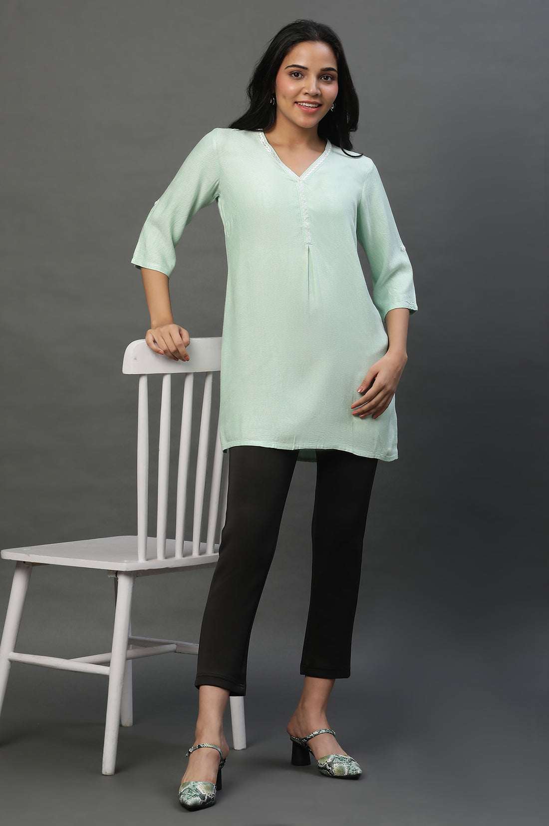 Black Smart Casual Slim Pants