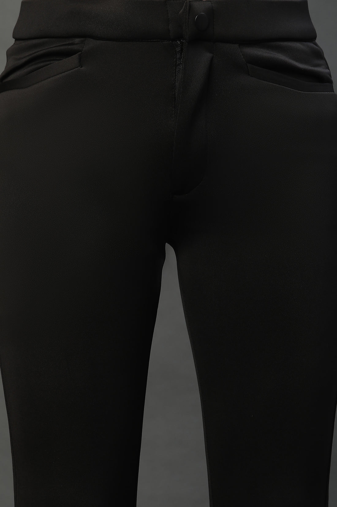Black Smart Casual Slim Pants