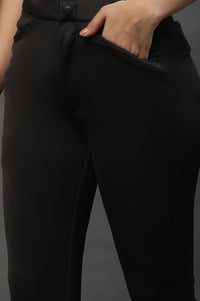 Black Smart Casual Slim Pants