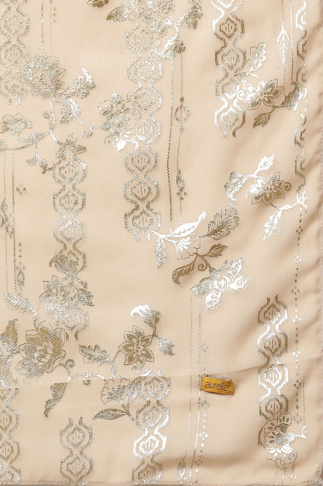 Gold Foil Printed Georgette Dupatta