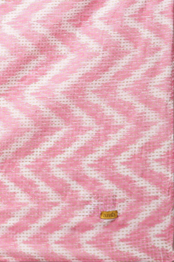 Jazzy Pink Printed Voile Dupatta
