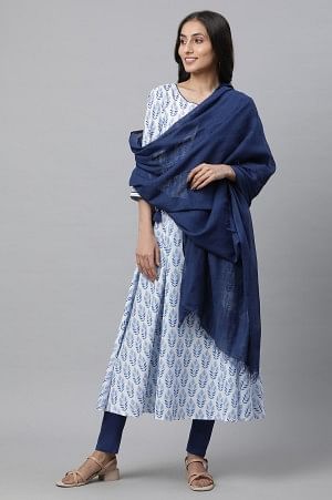 Blue Classic Woven Dupatta