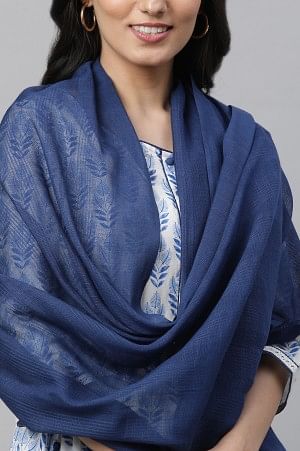 Blue Classic Woven Dupatta