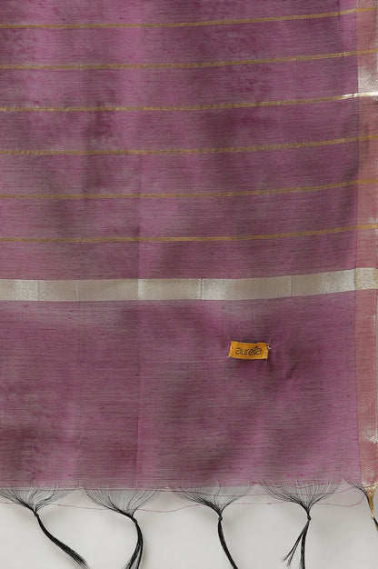 Purple Stripe Dupatta