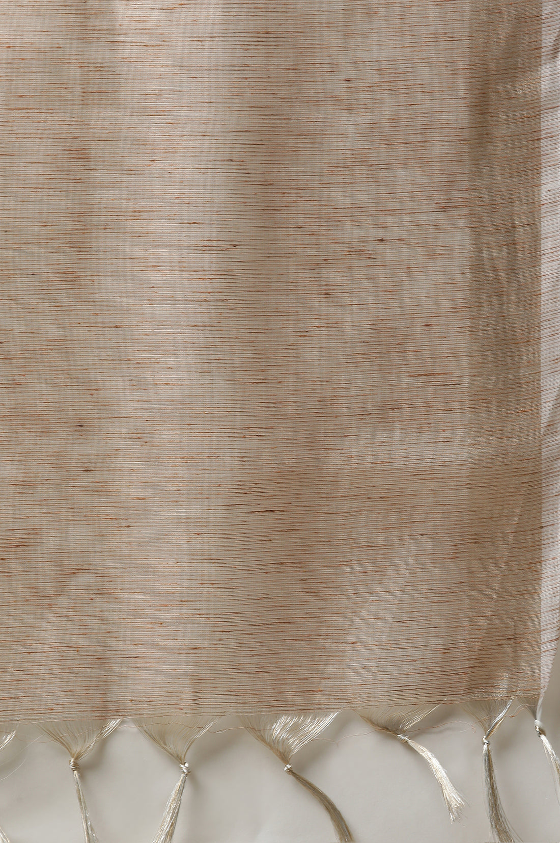 Beige Striped Banarasi Woven Dupatta