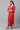 Red Asymmetrical Embroidered Kurta and Palazzo Set