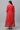 Red Embellished Kurta, Inner Crop Top and Flared Skirt Set