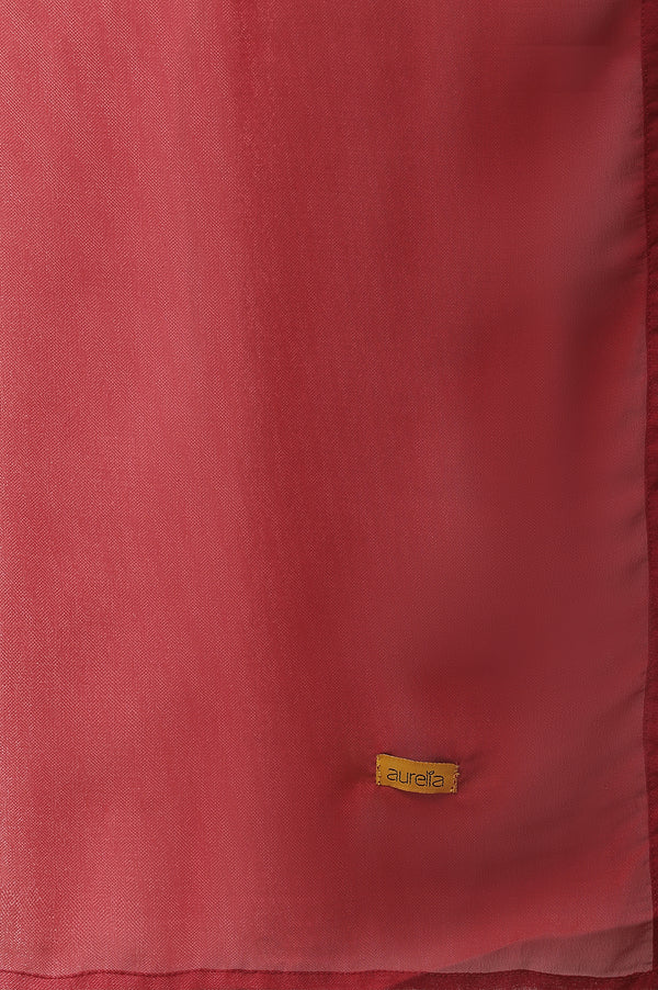 Red Floral Printed Kurta, Pants & Dupatta Set