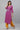 Purple Embroidered Kurta, Narrow Palazzo and Dupatta Set