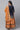 Blue Festive Short Kurta, Orange Crinkle Skirt and Dupatta