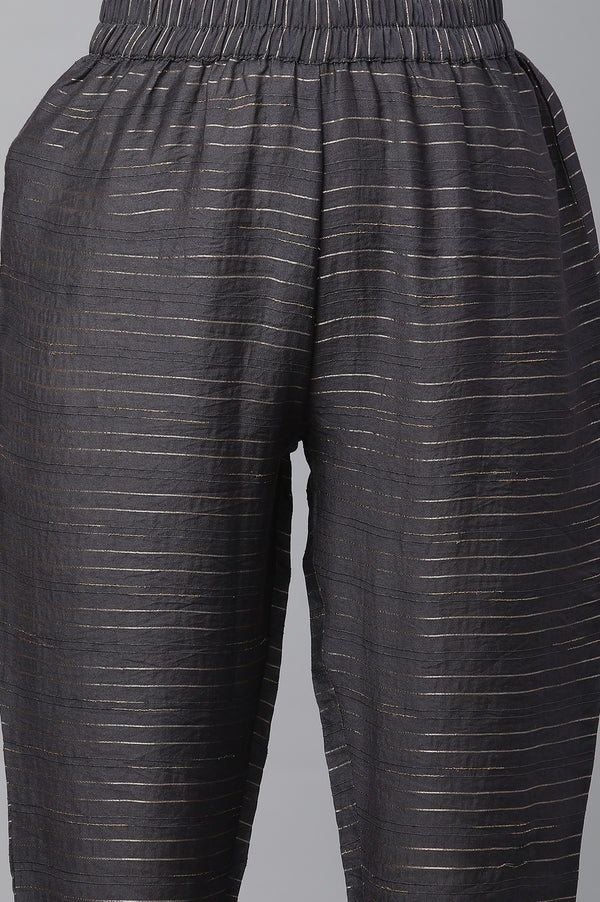 Pink Ombrey Sequined Straight Kurta and Trouser Co-ord Set