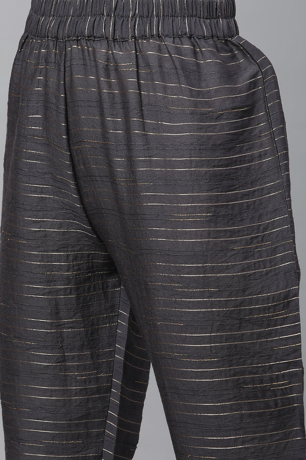 Pink Ombrey Sequined Straight Kurta and Trouser Co-ord Set