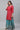 Red Printed Festive Kurta, Skirt and Dupatta Set
