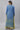 Green Embellished Long Kurta &amp; Blue Gilet Set
