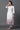 White Floral Printed Kurta, Trousers and Dupatta Set