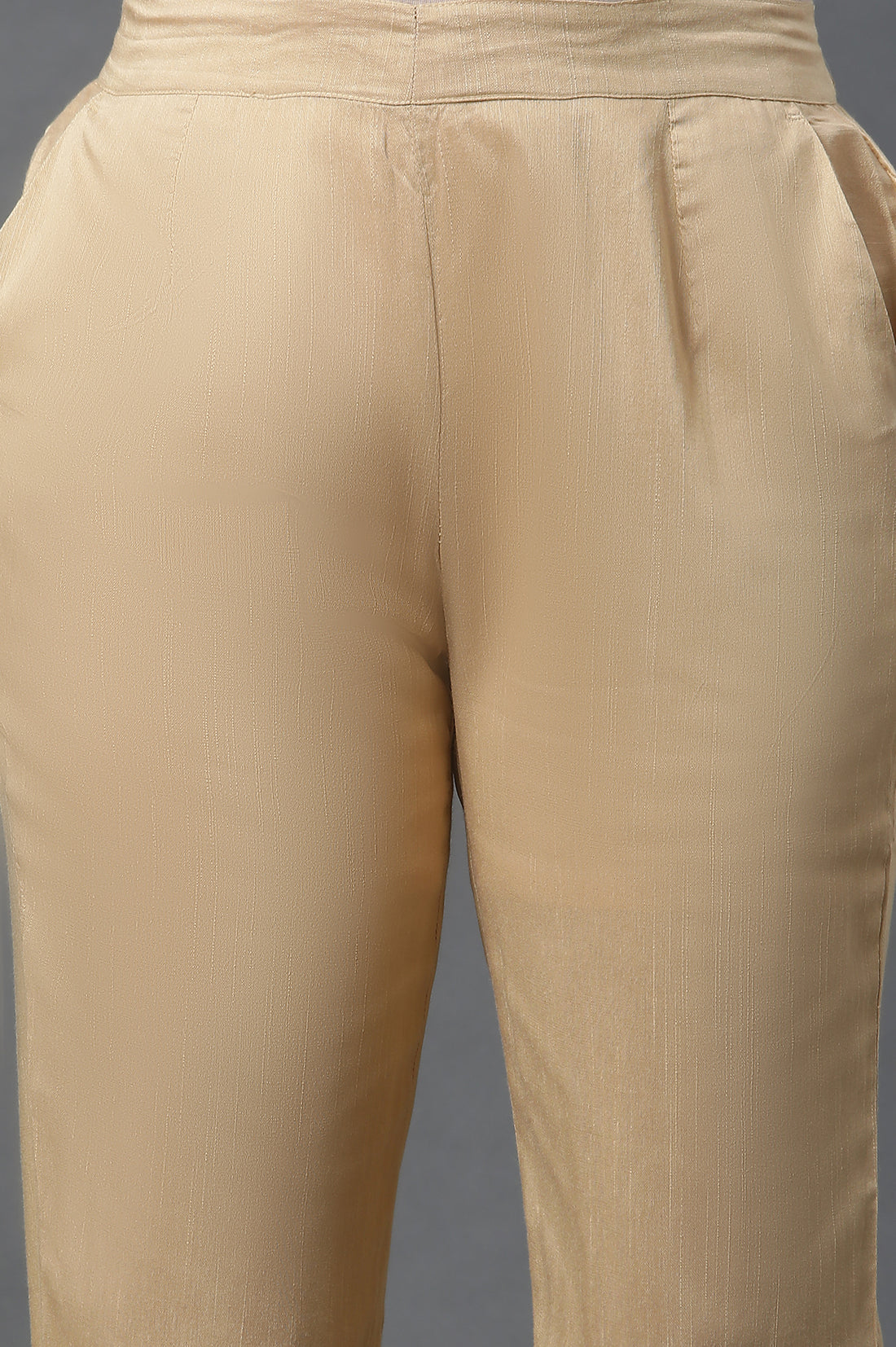 White Printed Sequined Kurta, Trousers and Dupatta Set