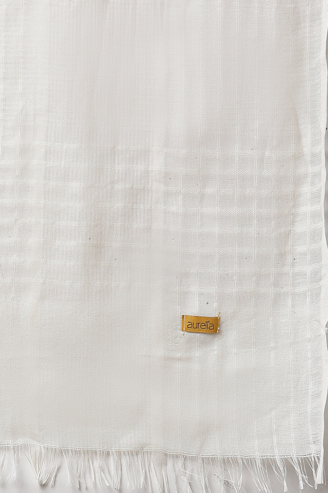 White Stripe Kurta, Tights and Dupatta Set