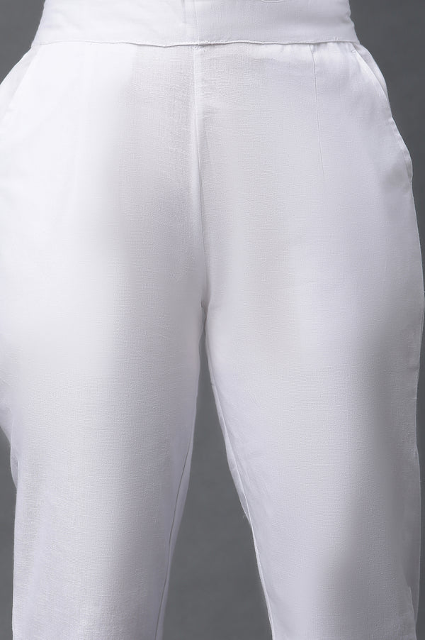 Yellow Printed Kurta, Trousers and Dupatta Set