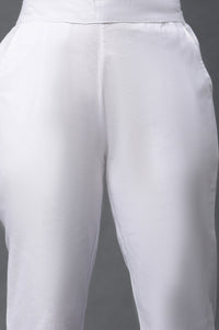 Pink Printed Kurta, Trousers and Dupatta Set